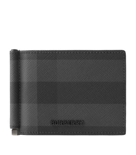 burberry check money clip wallet|Burberry men's money clip.